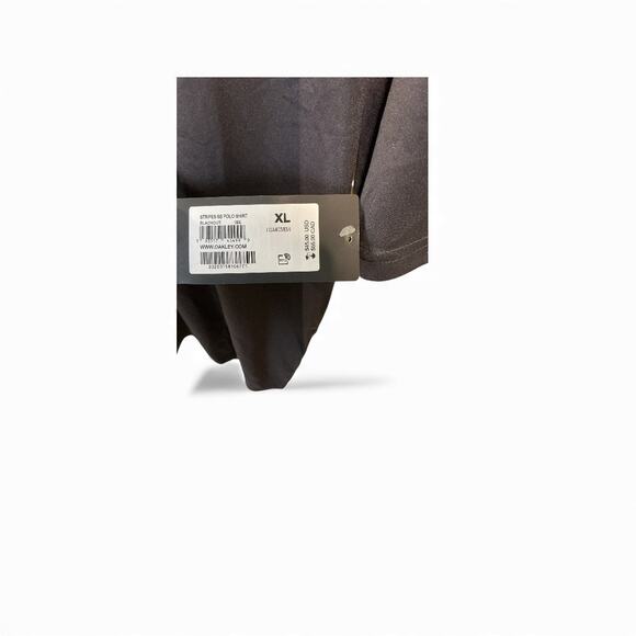 Oakley Hydrolix Polo Shirt Men’s XL Black Gray Striped Golf NWT - Picture 4 of 10